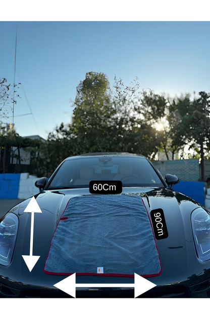 Çift Taraflı 600 Gsm Lüks Oto Kurulama Bezi (60×90 cm)